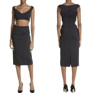 MOTHER OF ALL Clio Cutout Sheath Dress in Black Size Small